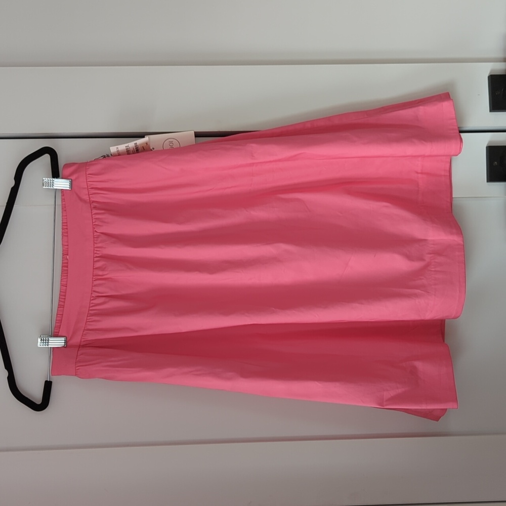 Pink midi skirt